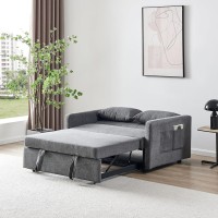 TEMPO-W Καναπές - Κρεβάτι, Με ανάκλιση πλάτης, Ύφασμα Γκρι 136x93x80 Κρεβάτι:117x175x41cm