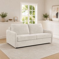 LESTER Καναπές - Κρεβάτι, Ύφασμα Μπεζ 180x98x89  Κρεβάτι:145x190cm