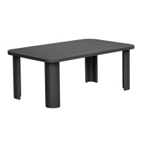 BOSTON Dining Set Τραπεζαρία Κήπου Βεράντας: Τραπέζι + 6 Πολυθρόνες Alu Ανθρακί - Μπεζ Table200x106x75-Chair:54x56x80