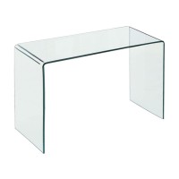 GLASSER Κονσόλα - Γραφείο Διάφανο Γυαλί 12mm 120x60x75cm