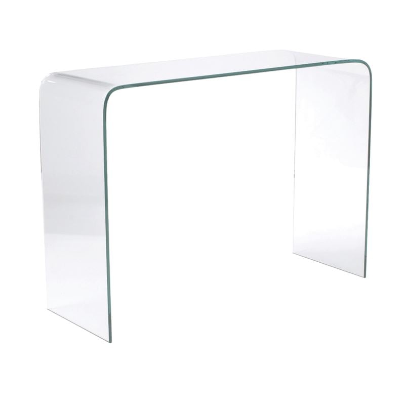 GLASSER Κονσόλα Διάφανο Γυαλί 12mm 110x35x75cm
