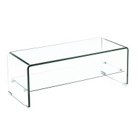GLASSER Τραπεζάκι Σαλονιού Καθιστικού  Ράφι 12/8mm 100x50x43cm