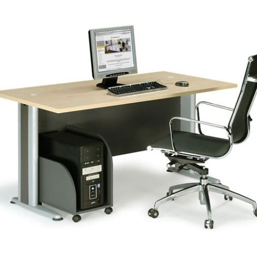 BASIC Γραφείο Απόχρωση Dark Grey - Beech 120x80x75cm