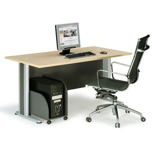 BASIC Γραφείο Απόχρωση Dark Grey - Beech 120x80x75cm