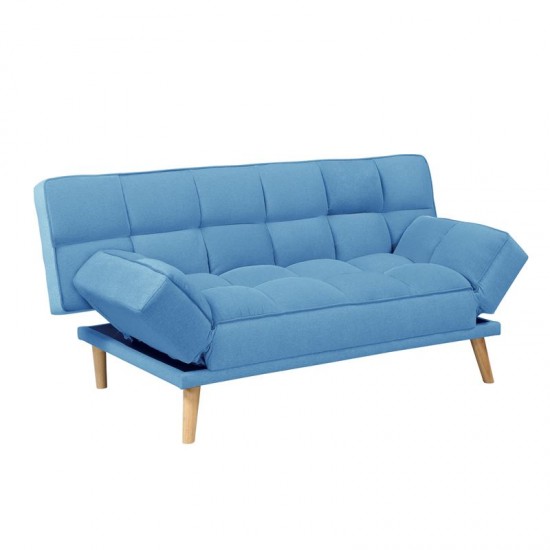 JAY Καναπές - Κρεβάτι Σαλονιού - Καθιστικού, Ύφασμα Μπλε  179x90x87cm Bed:179x110x48cm
