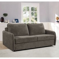LESTER Καναπές - Κρεβάτι, Ύφασμα Σκούρο Καφέ 180x98x89  Κρεβάτι:145x190cm