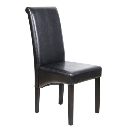 Σετ2ΤεμMALEVA-H Καρέκλα PU Καφέ - Wenge 46x61x100cm