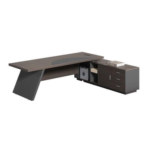 MASTER Γραφείο Δεξιά Γωνία, Απόχρωση Grey Walnut 180x90x75/180x50x62cm