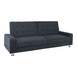 MOBY Καναπές - Κρεβάτι Σαλονιού - Καθιστικού, Ύφασμα Σκούρο Γκρι 217x80x81cm Bed:185x110x40cm