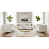 MORRIS Set Σαλόνι - Καθιστικό 3θέσιος + 2θέσιος + Πολυθρόνα Ύφασμα Teddy Άσπρο Set: 3Seater+2Seater+1Seater