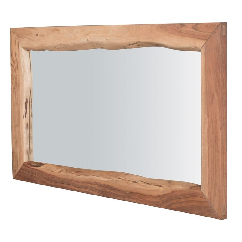 NATAL Καθρέπτης Ξύλο Ακακία Φυσικό 140x4x80cm