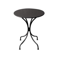 PARK Τραπέζι Μέταλλο Βαφή Μαύρο Φ60cm H.70cm