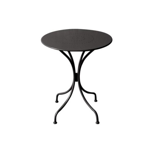 PARK Τραπέζι Μέταλλο Βαφή Μαύρο Φ60cm H.70cm