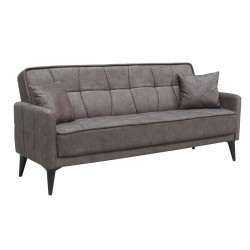 PERTH Καναπές - Κρεβάτι Σαλονιού - Καθιστικού, 3Θέσιος Ύφασμα Καφέ - αποθ/κός χώρος Sofa:210x80x75-Bed:180x100cm