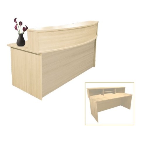 Reception 180 Απόχρωση Beech 180x90x105cm