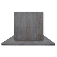 Σετ2ΤεμRESIN Επιφάνεια Τραπεζιού, Απόχρωση Cement, Εσωτερικού Χώρου 70x70cm/30mm