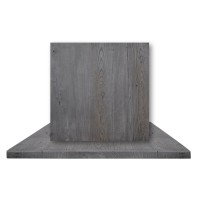 Σετ2ΤεμRESIN Επιφάνεια Τραπεζιού, Απόχρωση Cement, Εσωτερικού Χώρου 80x80cm/30mm