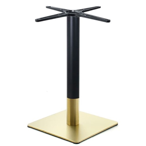 Σετ2ΤεμRIVA Βάση Τραπεζιού BAR Gold Inox #201 - Black (14,50 kg) 45x45cm H.108cm