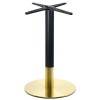 Σετ2ΤεμRIVA Βάση Τραπεζιού Gold Inox #201 - Black / 11,70 Kg Φ45 H.72cm