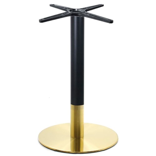 Σετ2ΤεμRIVA Βάση Τραπεζιού Gold Inox #201 - Black / 11,70 Kg Φ45 H.72cm