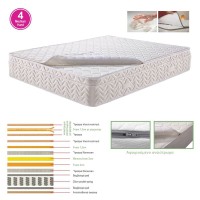 ΣΤΡΩΜΑ Ανώστρωμα Αφαιρούμενο Memory Foam, Pocket Spring, Μονής όψης (4) 160x200x29cm