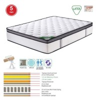 ΣΤΡΩΜΑ Mini Pocket Spring Memory Foam & Latex, Μονής Όψης Roll Pack (5) 160x200x32cm