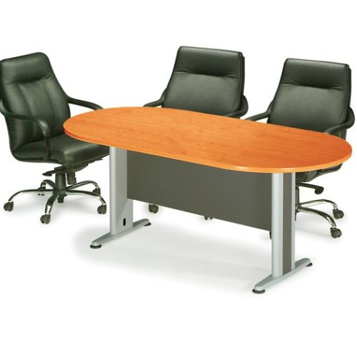 ΣΥΝΕΔΡΙΟΥ Τραπέζι Οβάλ Απόχρωση Dark Grey - Cherry 240x120x75cm
