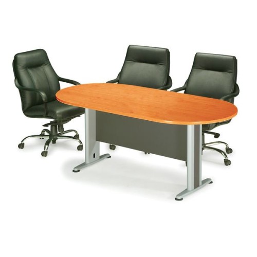 ΣΥΝΕΔΡΙΟΥ Τραπέζι Οβάλ Απόχρωση Dark Grey - Cherry 240x120x75cm