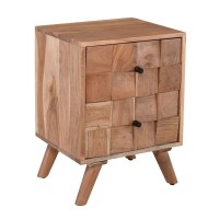 TEKA-W Κομοδίνο Ξύλο Ακακία Φυσικό 40x35x55cm
