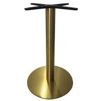 Σετ2ΤεμWILSON βάση τραπεζιού Gold Inox #201 / (11,80 kg) Φ45cm H.72cm