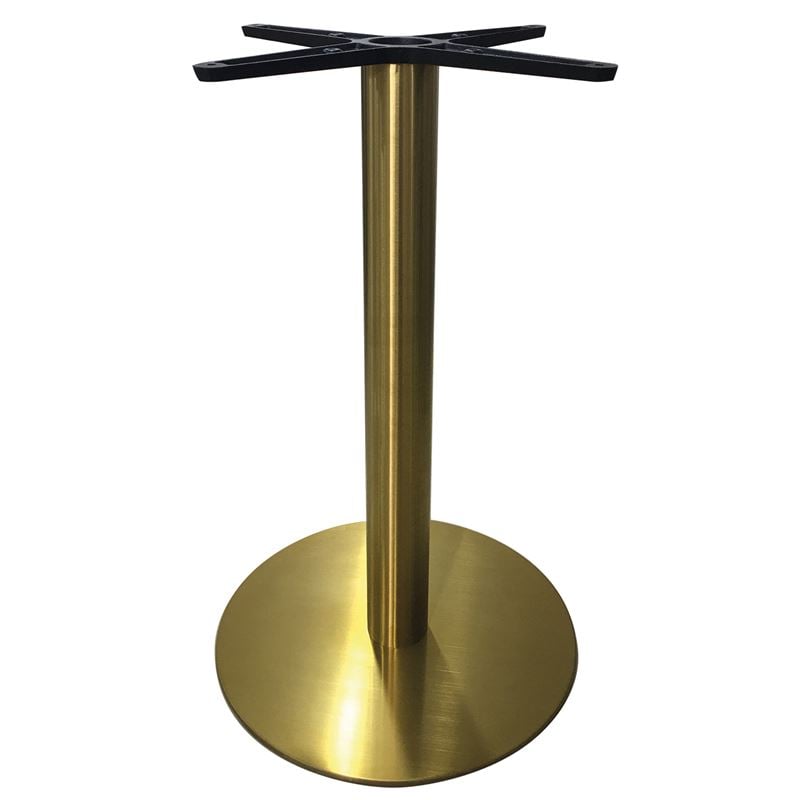 Σετ2ΤεμWILSON βάση τραπεζιού Gold Inox #201 / (11,80 kg) Φ45cm H.72cm