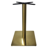 Σετ2ΤεμWILSON βάση τραπεζιού Gold Inox #201 (14,40 kg) 45x45cm H.72cm