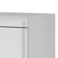Μπουφές Nordi Λευκό+Higloss λευκό+Riviera 107x134x40cm