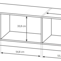 Έπιπλο τηλεόρασης 36146-ARC-BTV Artisan+Γραφίτης 187,5x45,5x40cm