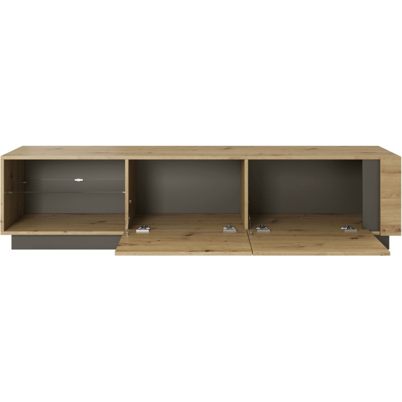 Έπιπλο τηλεόρασης 36146-ARC-BTV Artisan+Γραφίτης 187,5x45,5x40cm