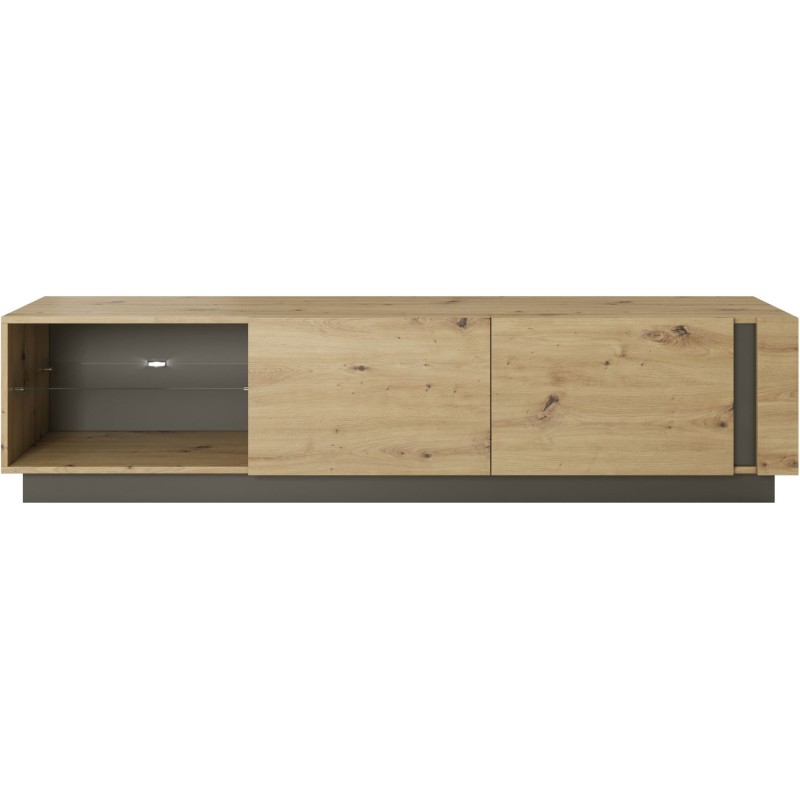 Έπιπλο τηλεόρασης 36146-ARC-BTV Artisan+Γραφίτης 187,5x45,5x40cm