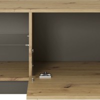 Έπιπλο τηλεόρασης 36146-ARC-STV Artisan+Γραφίτης 138,1x45,5x40cm