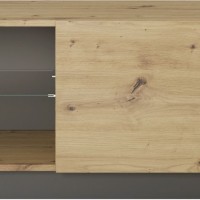Έπιπλο τηλεόρασης 36146-ARC-STV Artisan+Γραφίτης 138,1x45,5x40cm