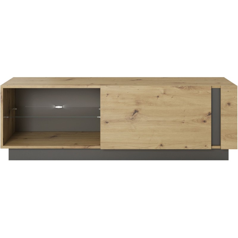 Έπιπλο τηλεόρασης 36146-ARC-STV Artisan+Γραφίτης 138,1x45,5x40cm