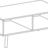Τραπεζάκι Nordi Artisan+μαύρο 107x46x67cm