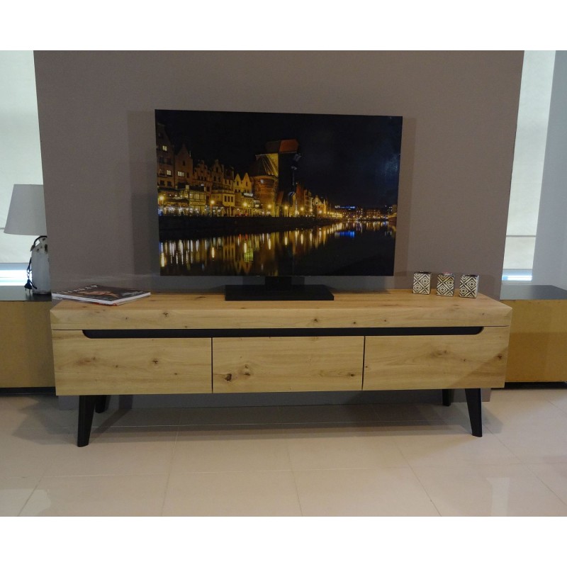 Έπιπλο τηλεόρασης Nordi Artisan +μαύρο 160x50x40cm