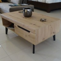 Τραπεζάκι Nordi Artisan+μαύρο 107x46x67cm