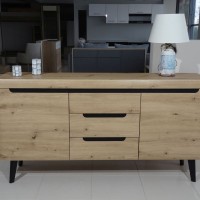 Μπουφές Nordi Artisan+μαύρο 160x83x40cm