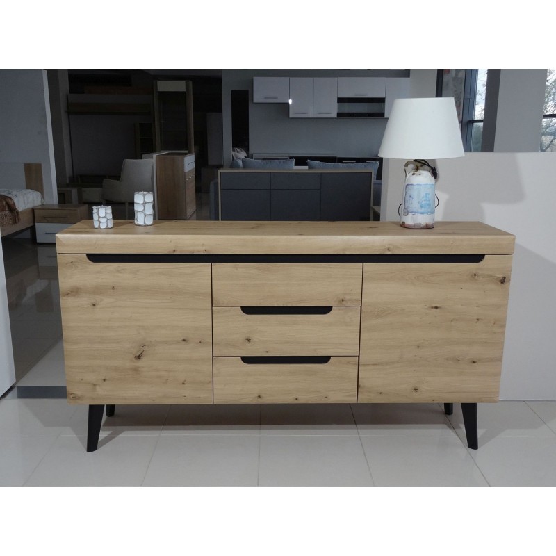Μπουφές Nordi Artisan+μαύρο 160x83x40cm