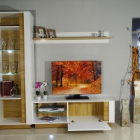 Βιτρίνα 36146-ARCW-HV λευκό+Grandson 60x194x40cm