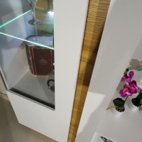 Βιτρίνα 36146-ARCW-HV λευκό+Grandson 60x194x40cm