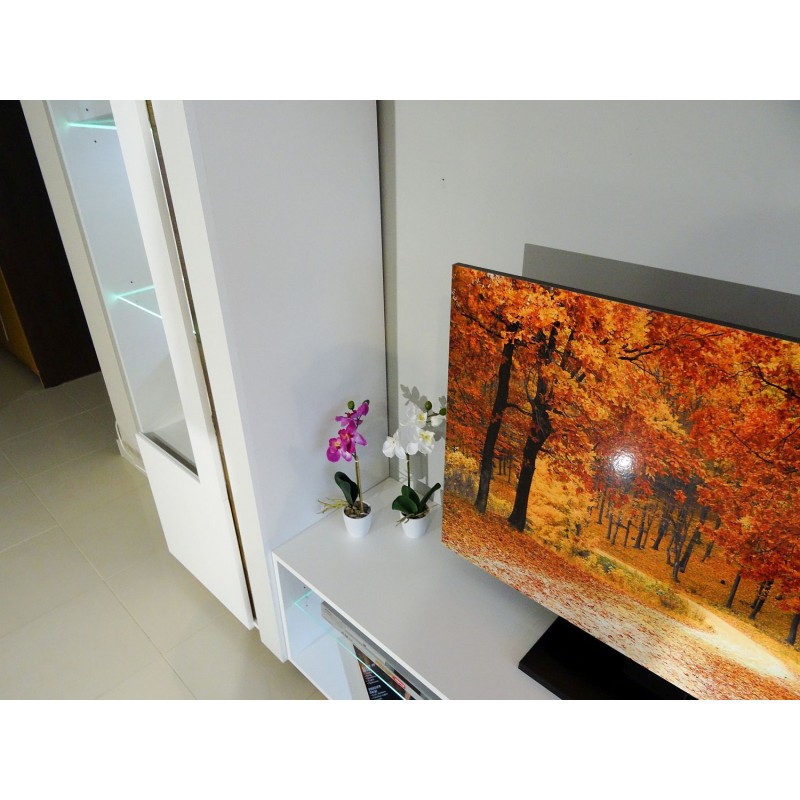 Σύνθεση 36146-ARCW Λευκό+Λευκό High Gloss+Grandson 270x194x40cm