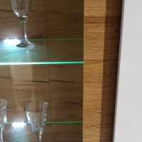 Βιτρίνα 36146-ARCW-HV λευκό+Grandson 60x194x40cm