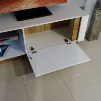 Σύνθεση 36146-ARCW Λευκό+Λευκό High Gloss+Grandson 270x194x40cm