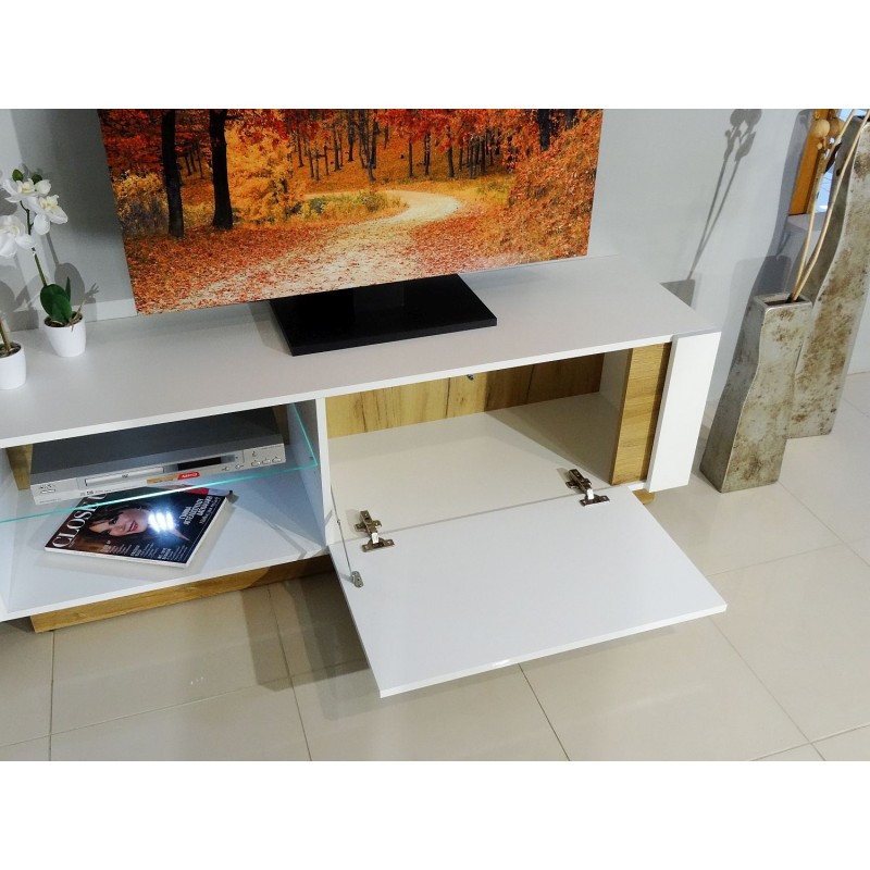 Σύνθεση 36146-ARCW Λευκό+Λευκό High Gloss+Grandson 270x194x40cm